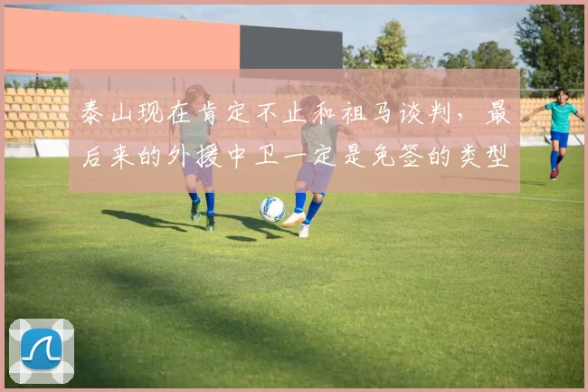 泰山现在肯定不止和祖马谈判，最后来的外援中卫一定是免签的类型